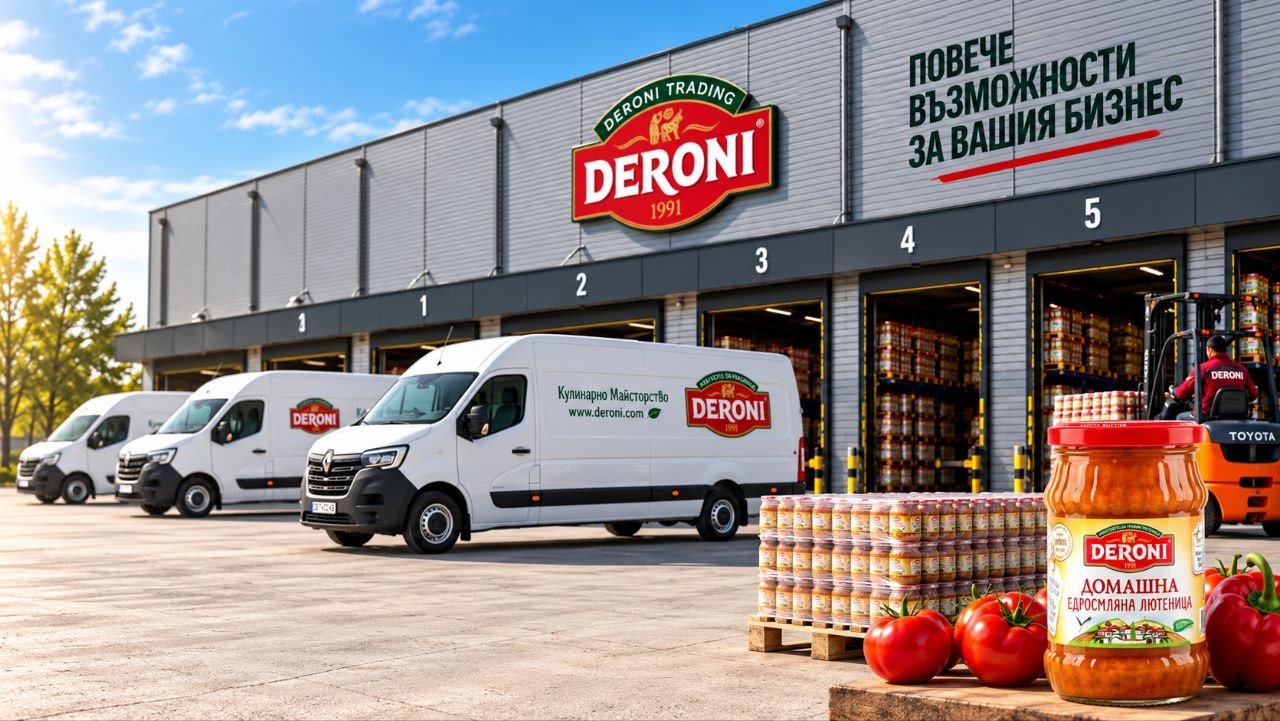 Логистична база и автопарк на Deroni Trading